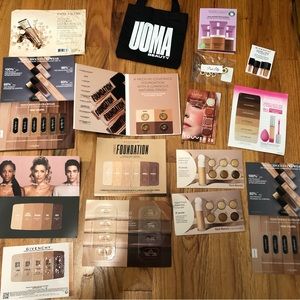 Makeup sample bundle with Pink Lily bracelet